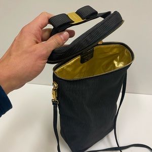 Ferragamo Bow Bag with Gold Leather Interior